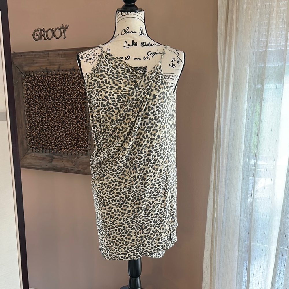 4/$20 🙈 Moda International Brown and Black Swim Coverup